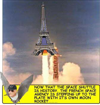 French Moon Rocket