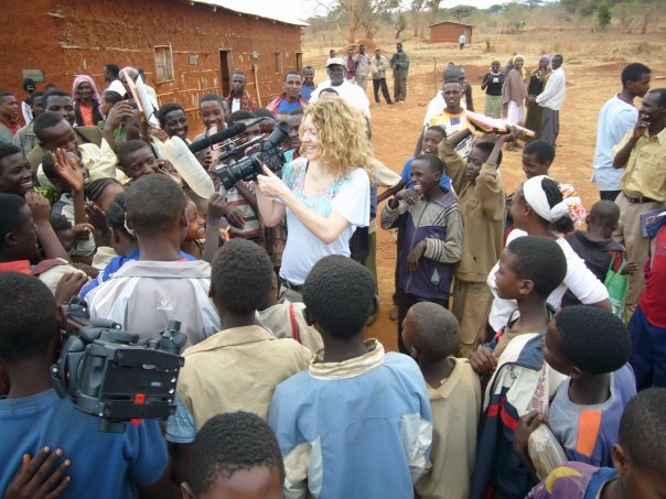 Filming in Africa