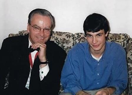 Walter with his son, Damien. Photo: Walter Lure Collection.