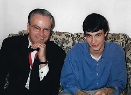 Walter with his son, Damien. Photo: Walter Lure Collection. 